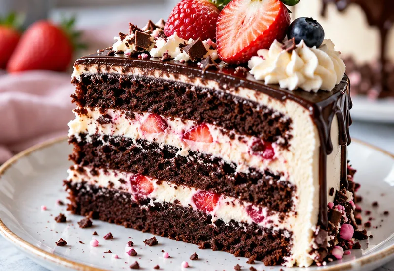 18th Birthday Cake Recipe, ready to serve