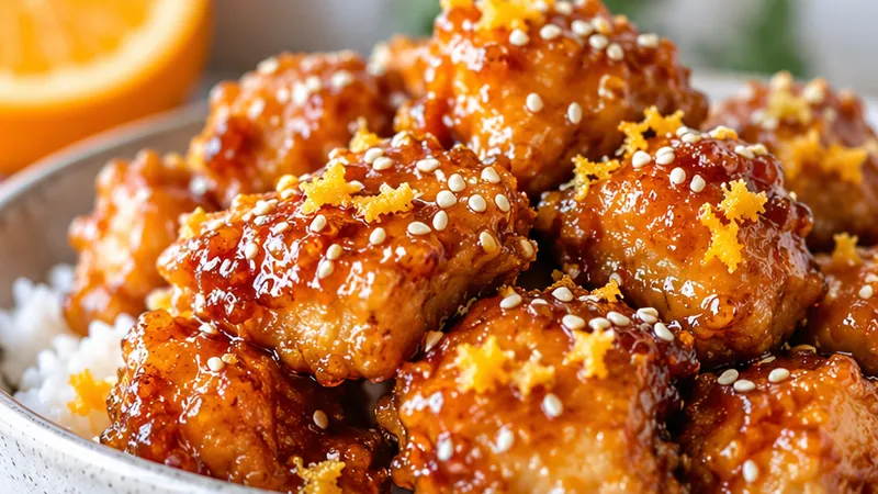 3-Ingredient Orange Chicken Recipe