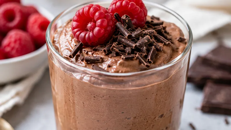 3-Ingredient Yogurt Chocolate Mousse (High-Protein Dessert)