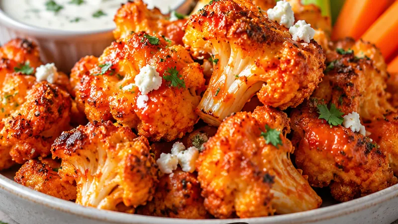 Air Fryer Buffalo Cauliflower