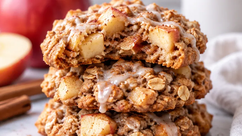 Apple Cinnamon Oatmeal Cookies