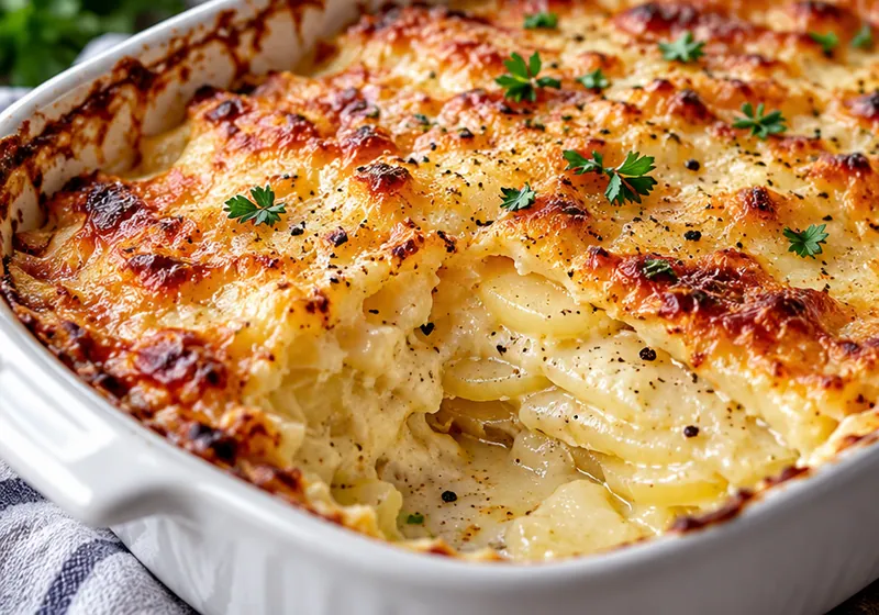 Au Gratin Potatoes Recipe, ready to serve