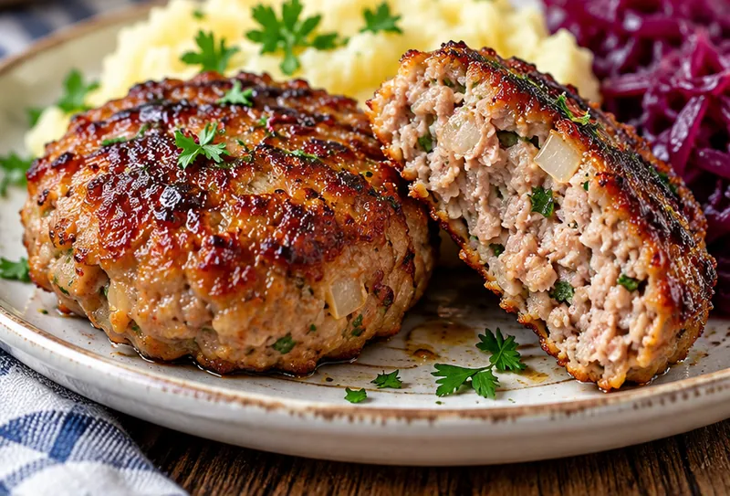 Authentic German Frikadellen Recipe, ready to serve