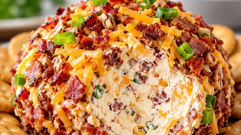 Bacon Ranch Cheddar Cheeseball Recipe