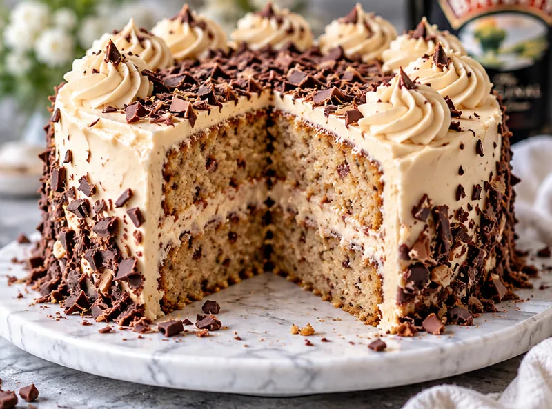 Baileys Cake Recipe, ready to serve