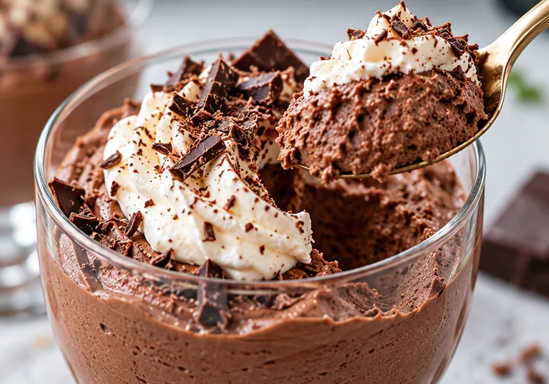 Baileys Chocolate Mousse, ready to serve