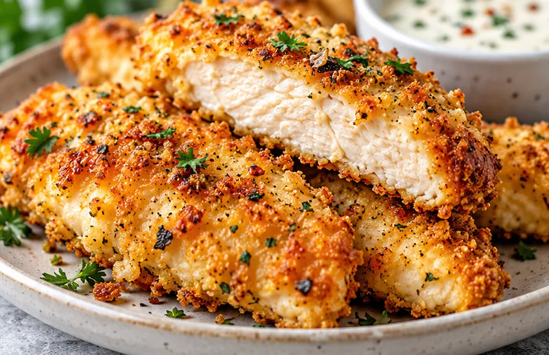 Baked Chicken Tenders Recipe, ready to serve