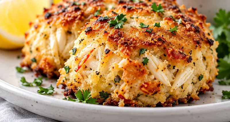 Baked Crab Cakes Recipe, ready to serve