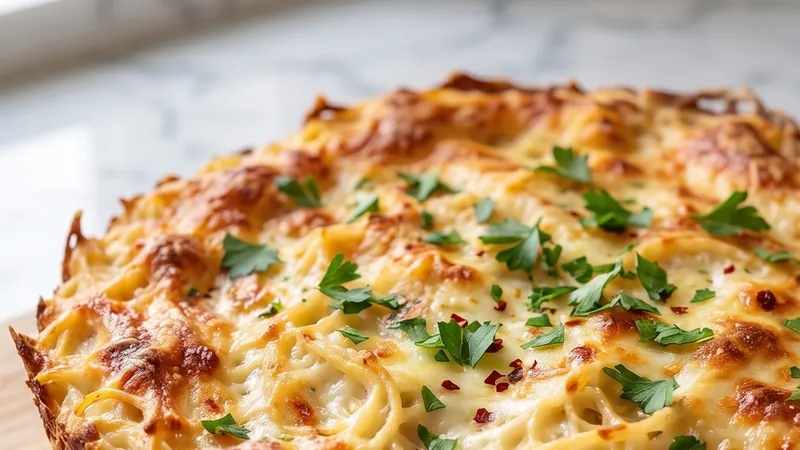 Baked Cream Cheese Spaghetti Casserole