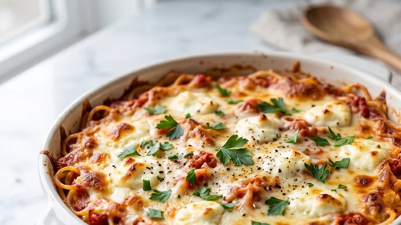 Baked Cream Cheese Spaghetti