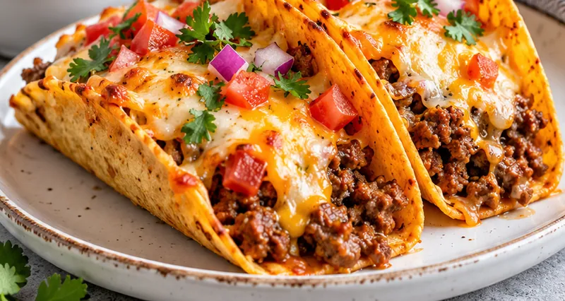 Baked Tacos, ready to serve
