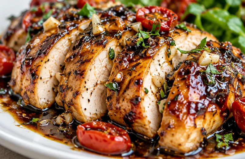 Balsamic Chicken Recipe, ready to serve