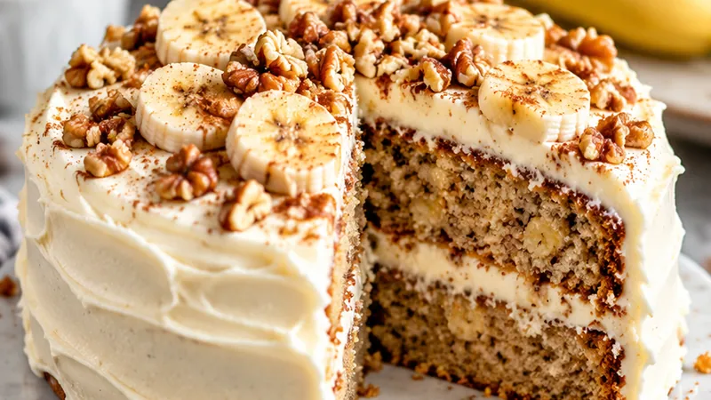Banana Cake with Cream Cheese Frosting