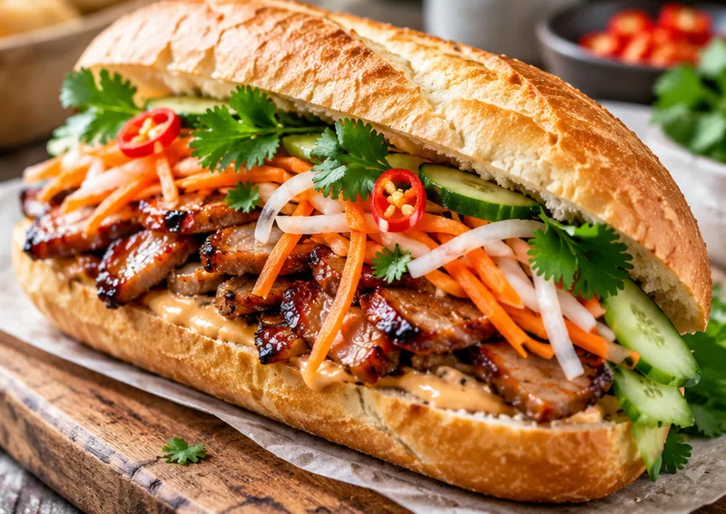 Banh Mi Sandwich Recipe, ready to serve