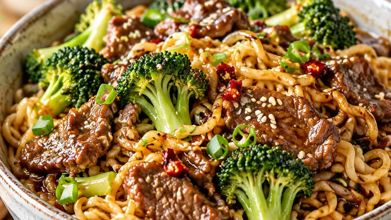 Beef and Broccoli Ramen