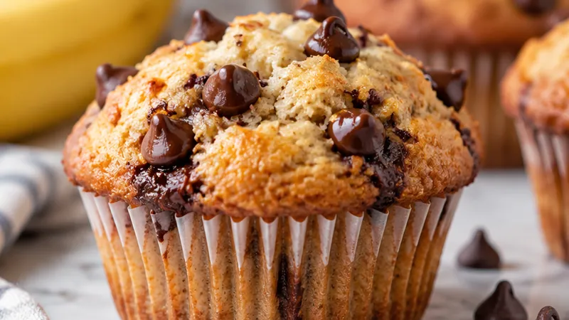 Best Banana Chocolate Chip Muffins