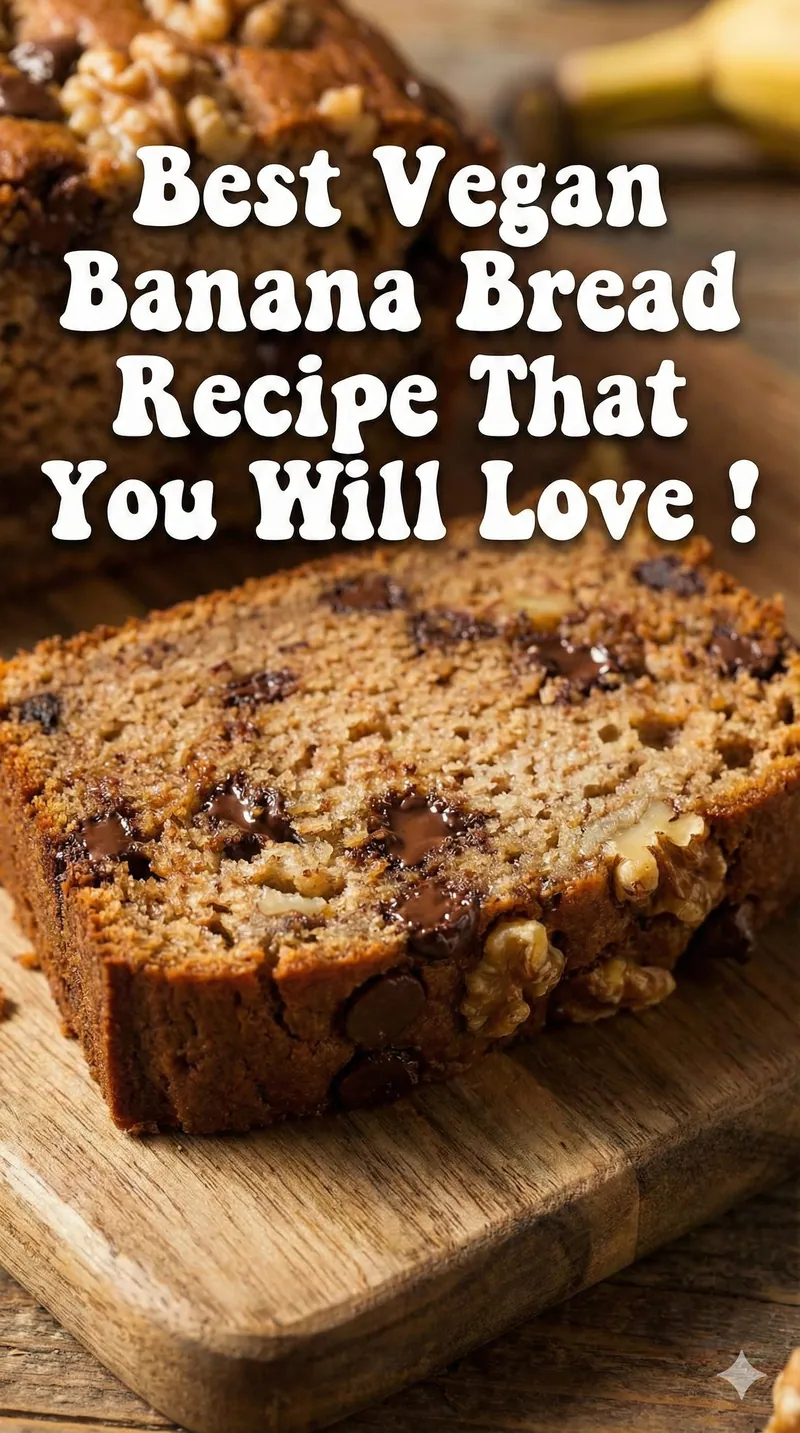 Best Vegan Banana Bread Recipe That You Will Love ! Best Vegan Banana Bread Recipe That You Will Love !