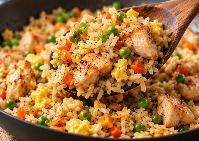 Better Than Takeout Fried Rice Recipe, ready to serve