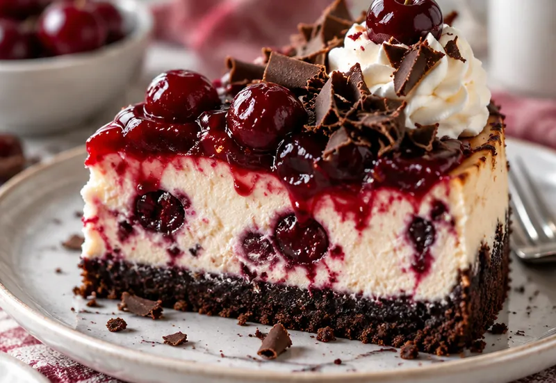 Black Forest Cheesecake Symphony Recipe, ready to serve