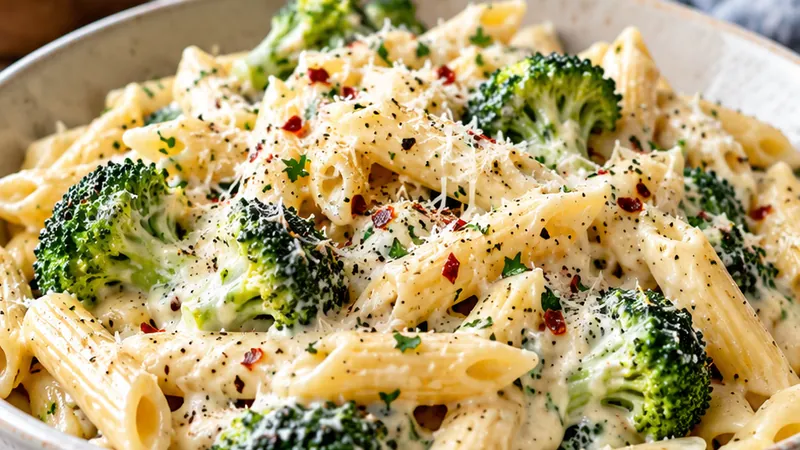 Boursin Cheese Pasta with Broccoli