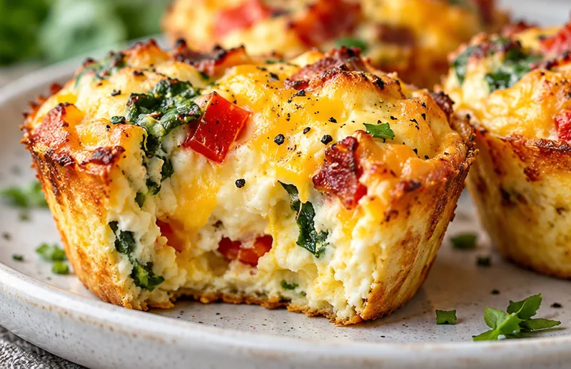 Breakfast Egg Cups Recipe, ready to serve