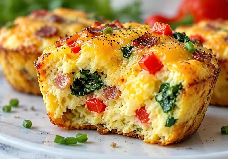 Breakfast Egg Muffins, ready to serve