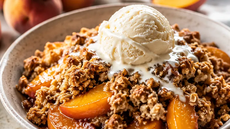 Brown Butter Peach Crumble for Summer Gatherings