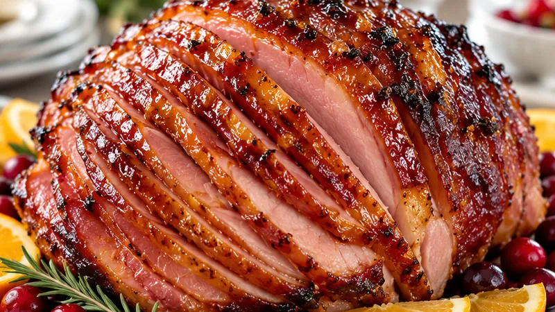 Brown Sugar Honey Glazed Ham