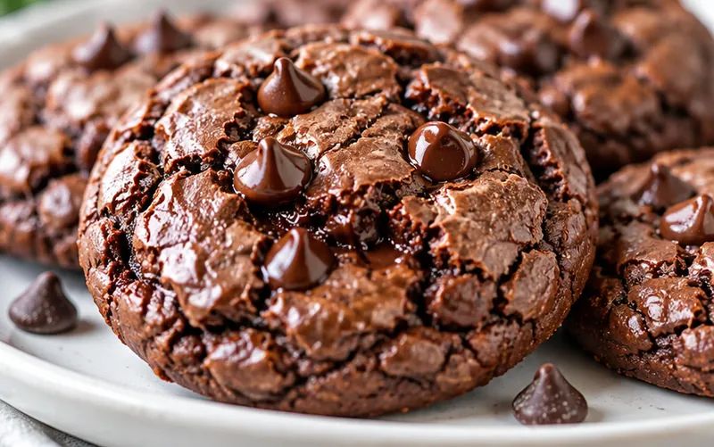 Brownie Cool Whip Cookies, ready to serve