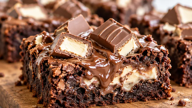 Brownies with Nutella and Kinder
