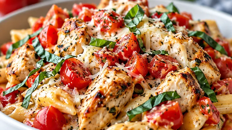 Bruschetta Chicken Pasta Recipe