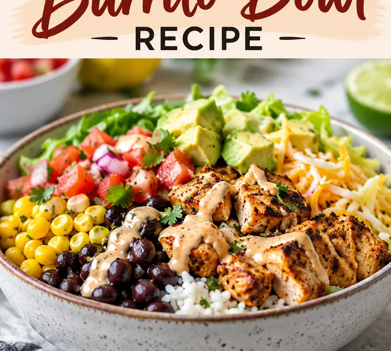 Burrito Bowl Recipe, ready to serve