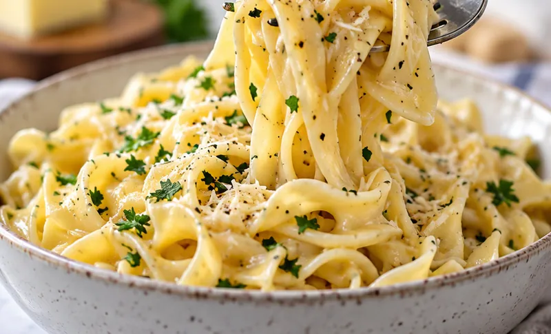 Buttered Noodles Recipe, ready to serve