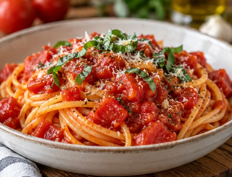 Canned Tomatoes Recipe, ready to serve