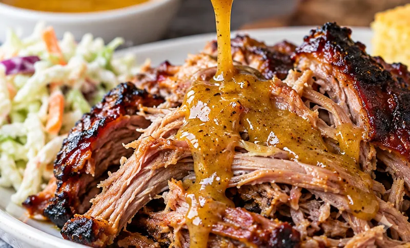 Carolina Gold Barbecue Sauce Recipe, ready to serve