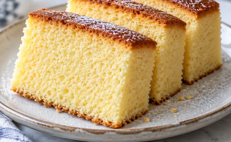 Castella Cake Recipe, ready to serve