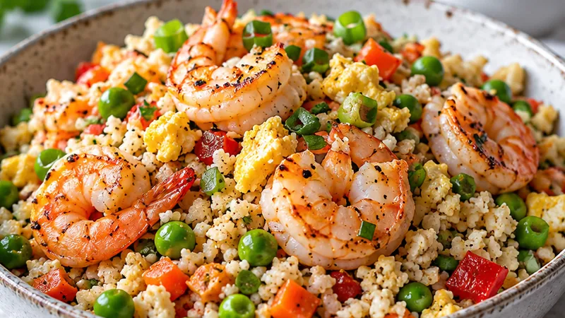 Cauliflower Fried Rice with Shrimp