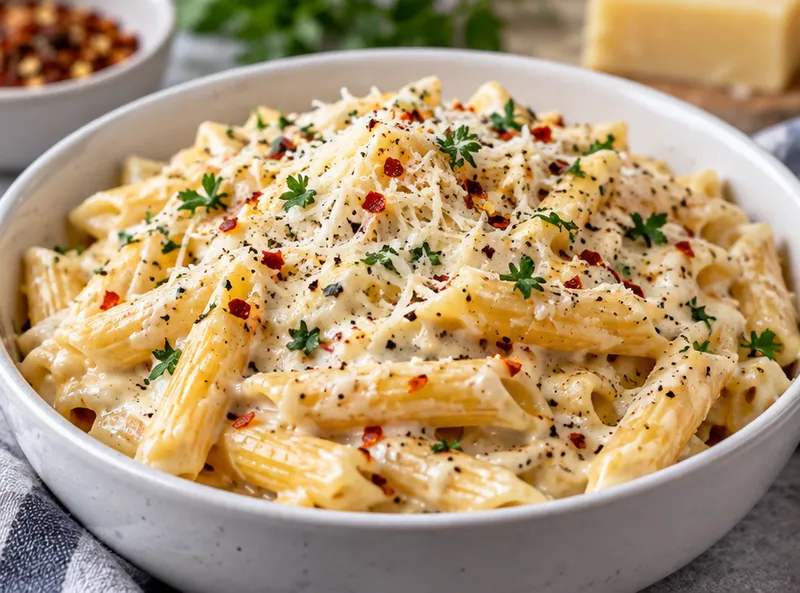 Cheese Pasta Recipe, ready to serve