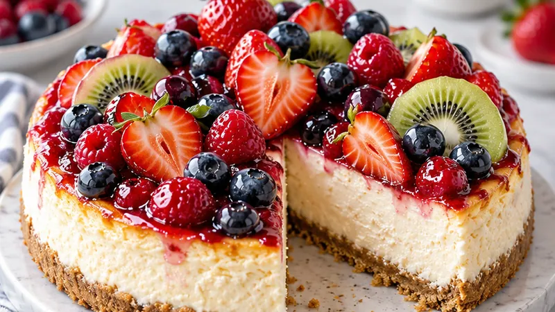 Cheesecake with Fresh Fruits