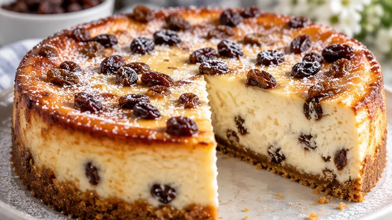 Cheesecake with Raisins