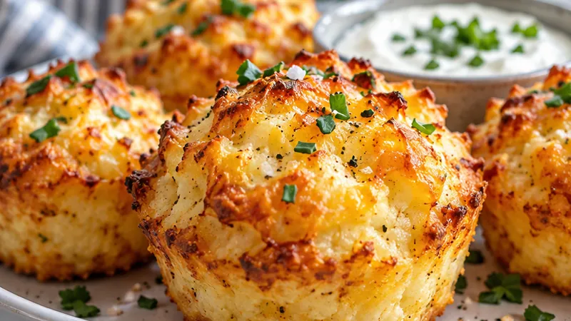 Cheesy Mashed Potato Puffs