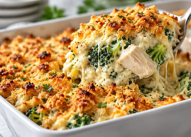 Chicken Divan Recipe, ready to serve