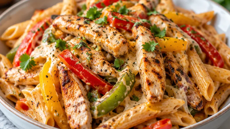 Chicken Fajita Pasta Recipe