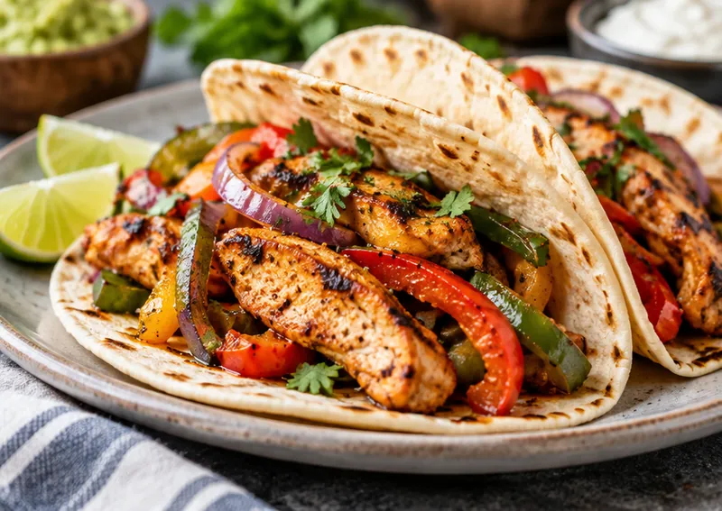 Chicken Fajitas Recipe, ready to serve