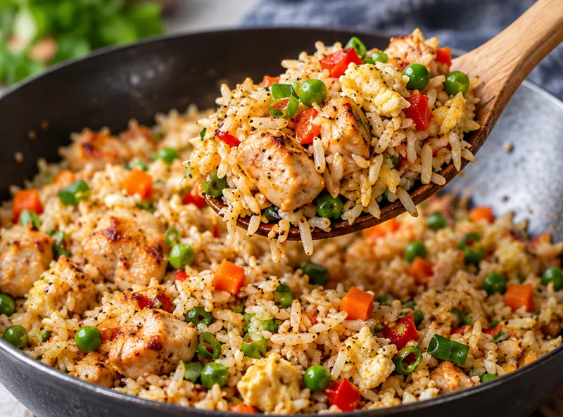 Chicken Fried Rice Recipe, ready to serve