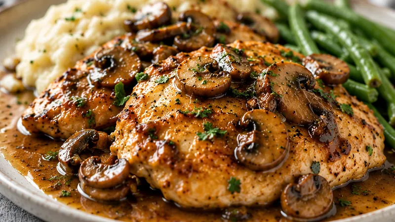 Chicken Madeira Recipe, ready to serve