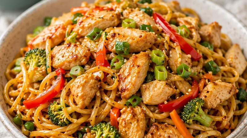 Chicken Noodle Stir Fry Recipe