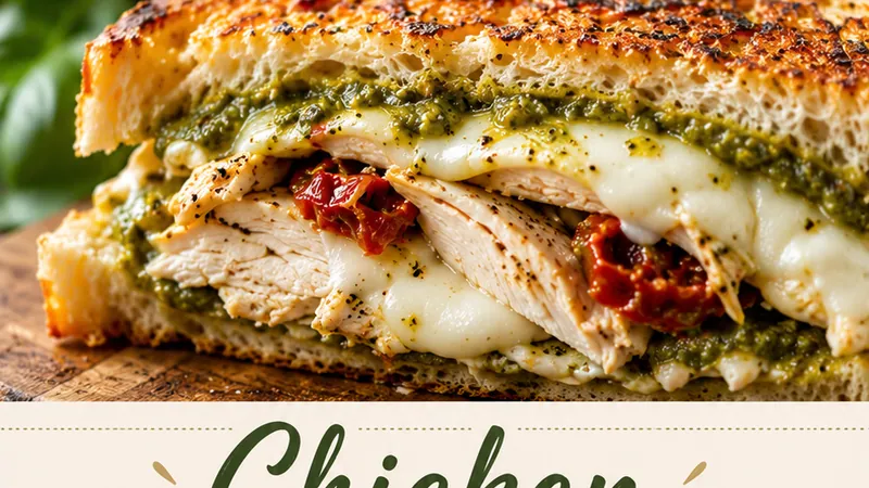 Chicken Pesto Sandwich with Mozzarella