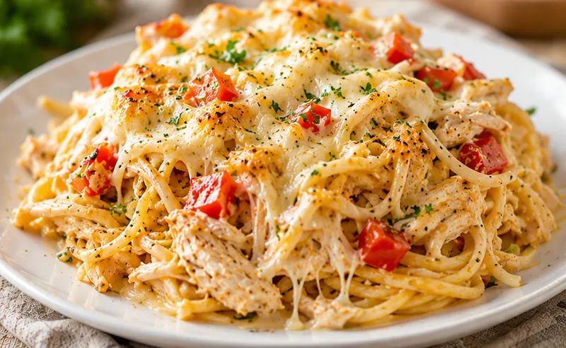 Chicken Spaghetti Recipe, ready to serve