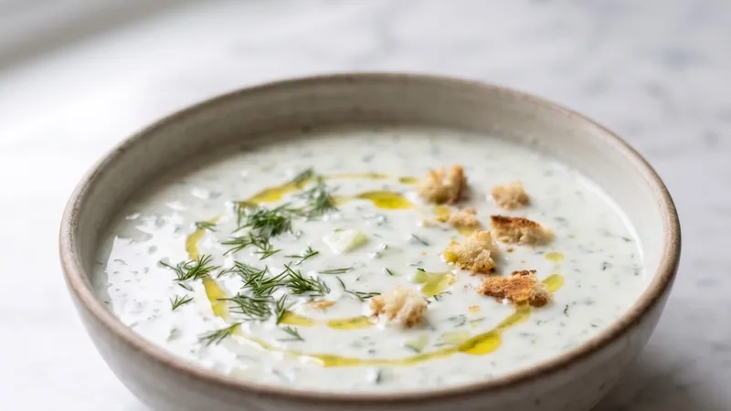 Chilled Cucumber Dill Yogurt Soup